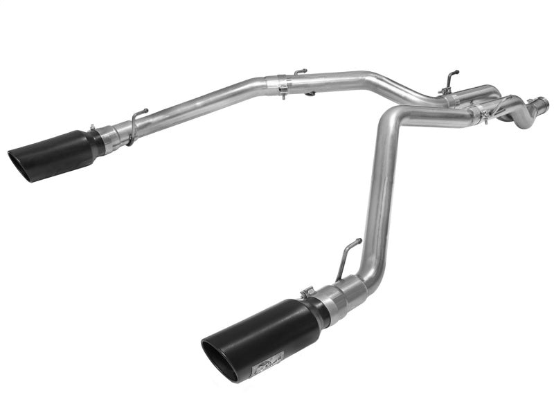 aFe - aFe MACHForce XP DPF-Back Exhaust 3in SS w/ 5in Black Tips 2014 Dodge Ram 1500 V6 3.0L EcoDiesel - Demon Performance