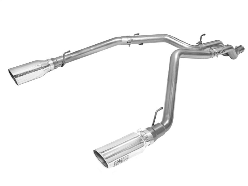 aFe - aFe MACHForce XP DPF-Back Exhaust 3in SS w/ 5in Polished Tips 2014 Dodge Ram 1500 V6 3.0L EcoDiesel - Demon Performance