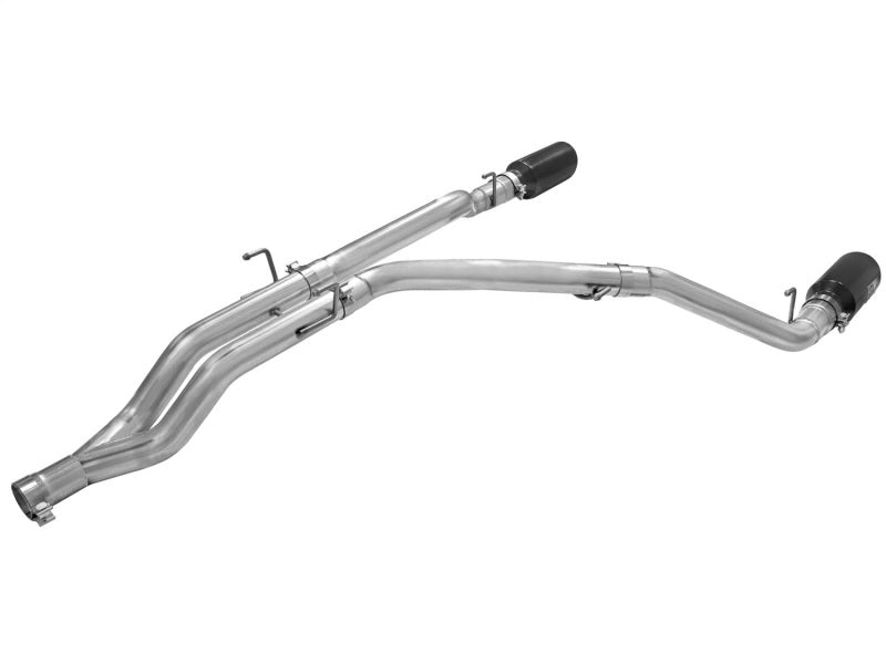 aFe - aFe MACHForce XP DPF-Back Exhaust 3in SS w/ 6in Black Tips 2014 Dodge Ram 1500 V6 3.0L EcoDiesel - Demon Performance