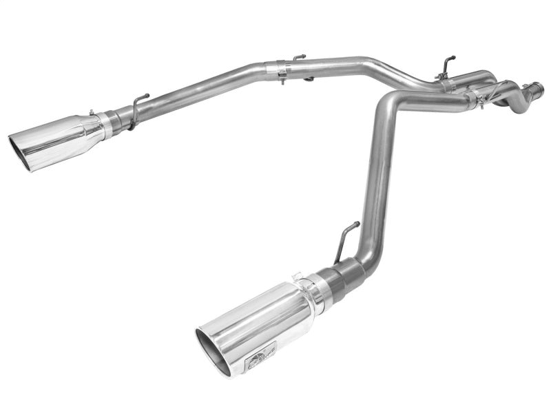 aFe - aFe MACHForce XP DPF-Back Exhaust 3in SS w/ 6in Polished Tips 2014 Dodge Ram 1500 V6 3.0L EcoDiesel - Demon Performance