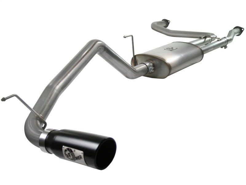 aFe - aFe MACHForce XP Exhaust Cat-Back 2.5/3in SS-409 w/ Black Tip 04-12 Nissan Titan V8 5.6L - Demon Performance