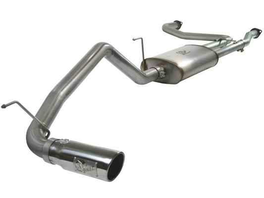 aFe - aFe MACHForce XP Exhaust Cat-Back 2.5/3in SS-409 w/ Polished Tip 04-12 Nissan Titan V8 5.6L - Demon Performance