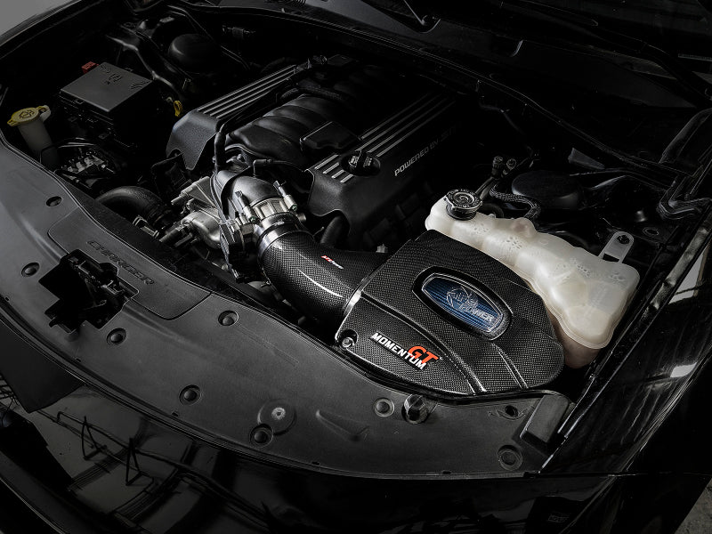 aFe - aFe Momentum Black Series Carbon Fiber Pro 5R Air Intake System 11-19 Dodge Charger SRT8 6.4L - Demon Performance