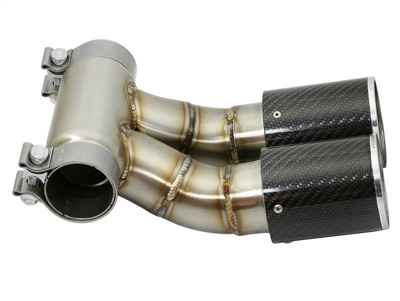 aFe - aFe Power 13-14 Porsche Cayman S / Boxster S Carbon Fiber Exhaust Tip Upgrade - Demon Performance