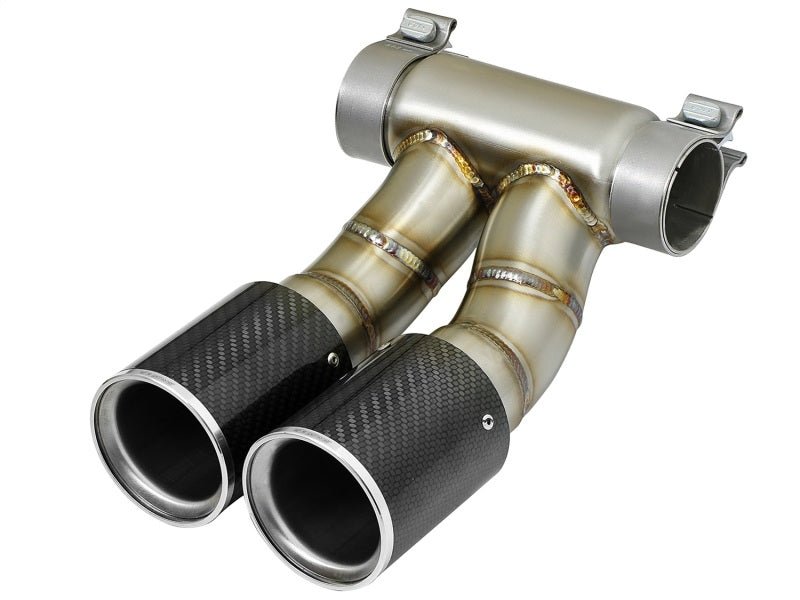 aFe - aFe Power 13-14 Porsche Cayman S / Boxster S Carbon Fiber Exhaust Tip Upgrade - Demon Performance