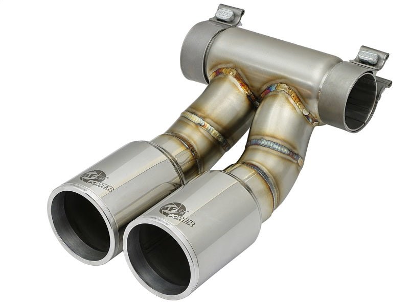 aFe - aFe Power 13-14 Porsche Cayman S / Boxster S Polish Exhaust Tip Upgrade - Demon Performance