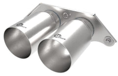 aFe - aFe Power Mach Force Xp 4in 304 SS Bolt-On Exhaust Tips Brushed 14-19 Porsche 911 GT3 3.8L/4.0L - Demon Performance