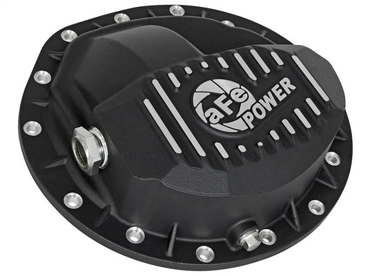 aFe - aFe Power Pro Series Rear Differential Cover Black w/Machined Fins 16-17 Nissan Titan XD(AAM 9.5-14) - Demon Performance