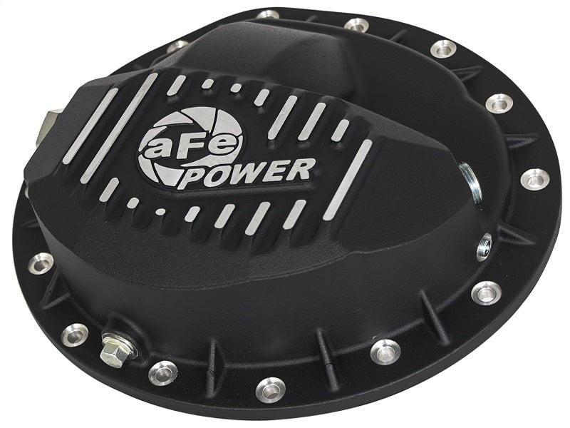 aFe - aFe Power Pro Series Rear Differential Cover Black w/Machined Fins 16-17 Nissan Titan XD(AAM 9.5-14) - Demon Performance