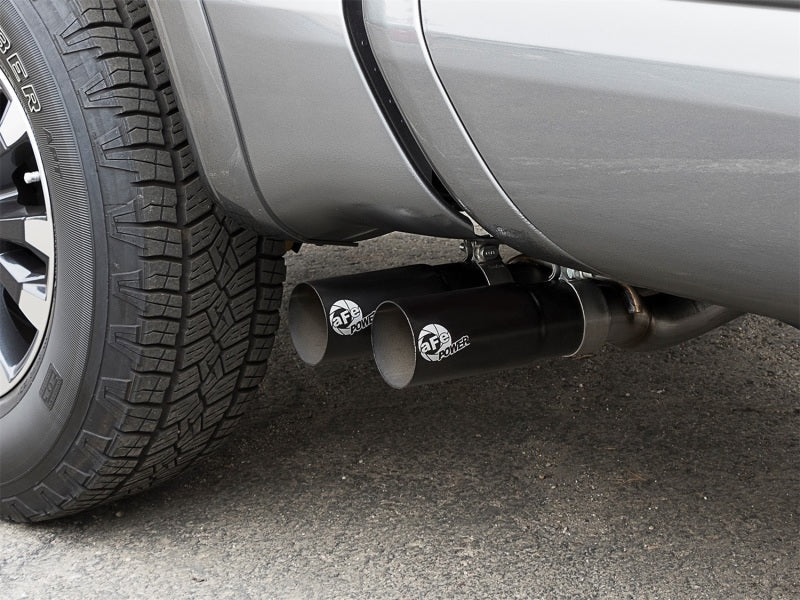 aFe - aFe POWER Rebel Series 2-1/2in 409 SS Cat Back Exhaust w/ Black Tips 16-17 Nissan Titan V8 5.6L - Demon Performance