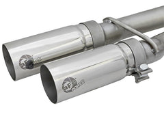 aFe - aFe POWER Rebel Series 2-1/2in 409 SS Cat Back Exhaust w/ Polished Tips 16-17 Nissan Titan V8 5.6L - Demon Performance