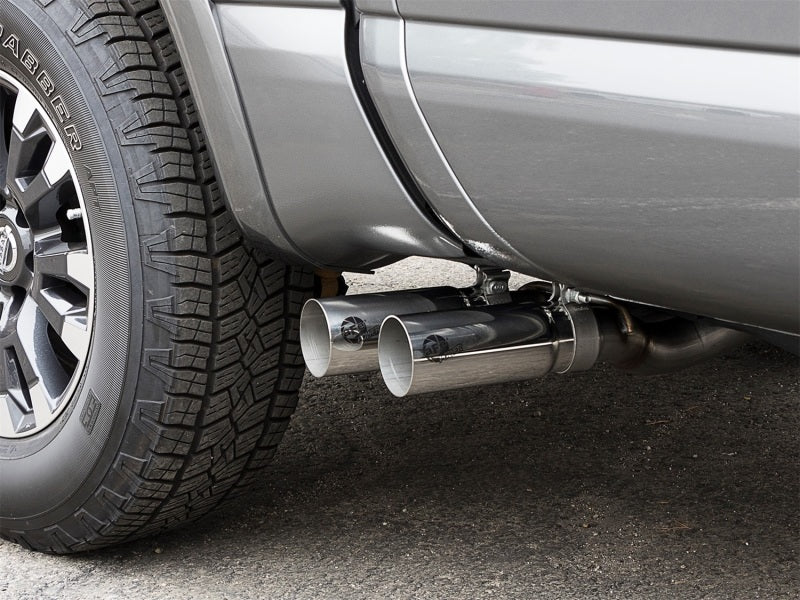 aFe - aFe POWER Rebel Series 2-1/2in 409 SS Cat Back Exhaust w/ Polished Tips 16-17 Nissan Titan V8 5.6L - Demon Performance