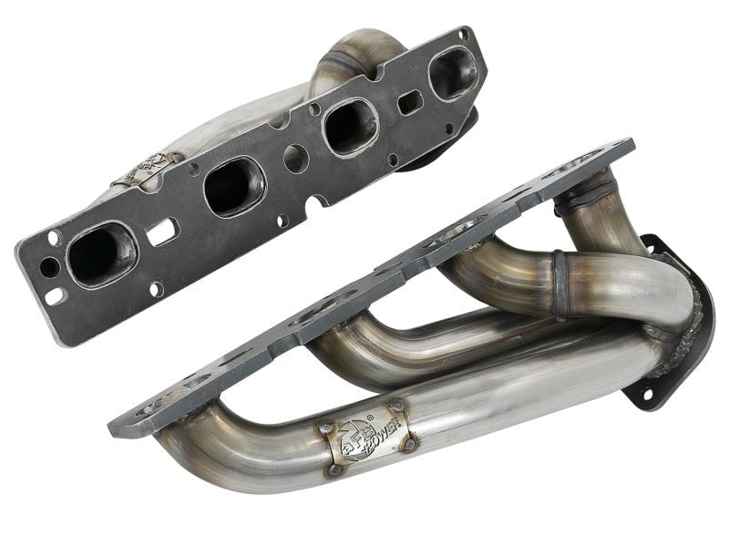 aFe - aFe Power Twisted Steel 304SS Shorty Header 09-18 Dodge Challenger / Charger V8-5.7L - Demon Performance