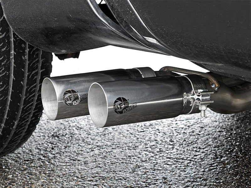 aFe - aFe Rebel Series 3in SS Cat-Back Exhaust System w/ Polished Tip 04-15 Nissan Titan V8 5.6L - Demon Performance