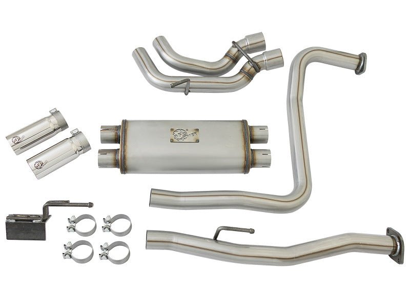 aFe - aFe Rebel Series 3in SS Cat-Back Exhaust System w/ Polished Tip 04-15 Nissan Titan V8 5.6L - Demon Performance