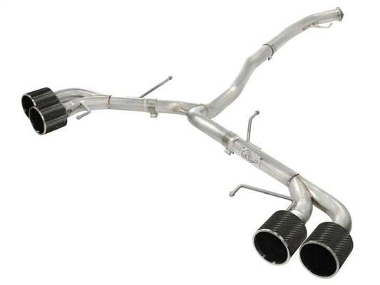 aFe - aFe Takeda 3in SS Exhaust Cat-Back 09-14 Nissan GTR V6 3.8L Carbon Fiber Tips - Demon Performance