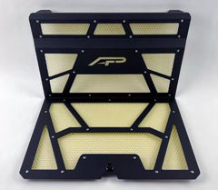 Agency Power - Agency Power 14-18 Polaris RZR Gloss Black/Yellow Vented Engine Cover - Demon Performance