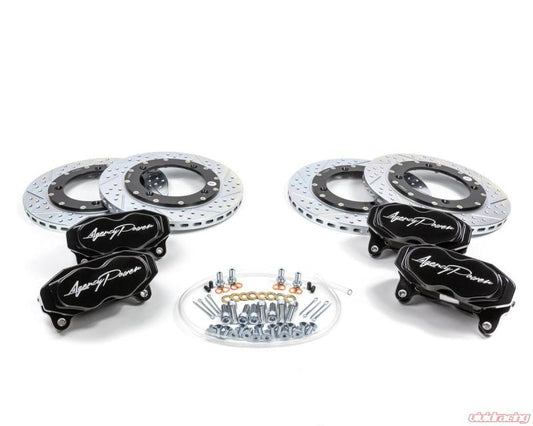 Agency Power - Agency Power Big Brake Kit Front and Rear Black Can-Am Maverick X3 Turbo 14-18 - Demon Performance