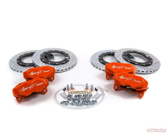 Agency Power - Agency Power Big Brake Kit Front and Rear Orange Can-Am Maverick X3 Turbo 14-18 - Demon Performance