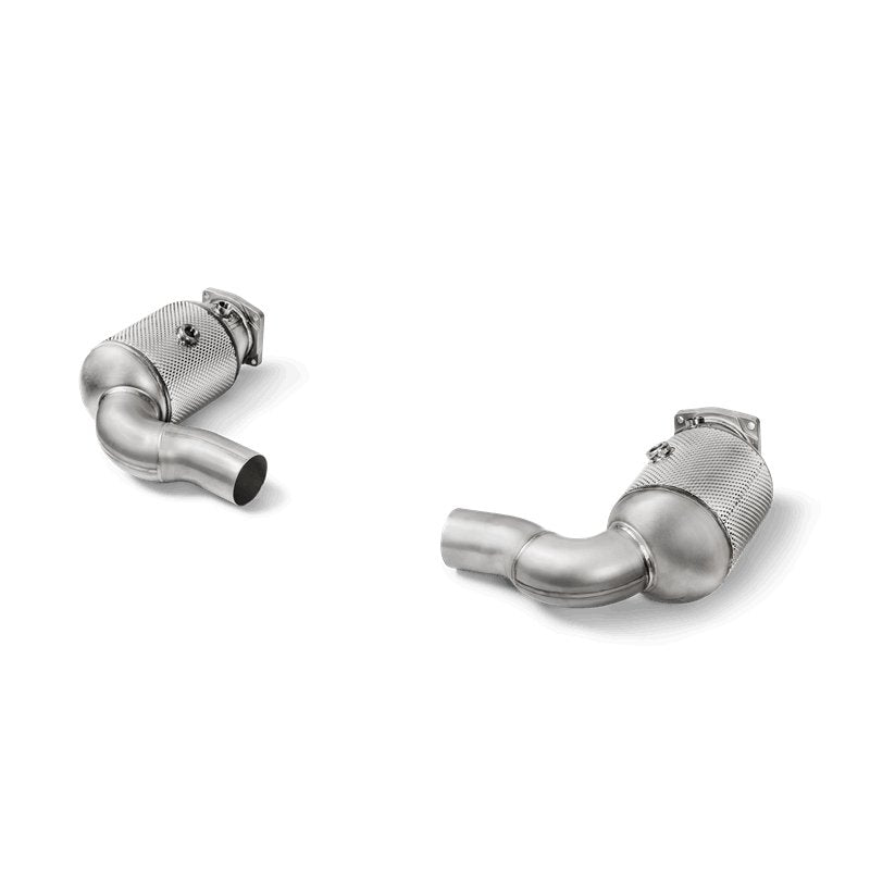 Akrapovic - Akrapovic 16-17 Porsche 911 Turbo/Turbo S (991.2) Link Pipe Set w/ Cat (SS) - Demon Performance