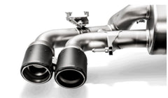 Akrapovic - Akrapovic 18+ BMW M5 (F90) Evolution Tail Pipe Set (Carbon) w/ Red/White Akrapovic Logo - Demon Performance