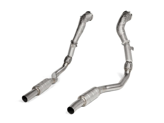 Akrapovic - Akrapovic 2020 Audi RS6 Avant (C8) DownPipe (SS) w/Link Pipe Set (Does Not Fit w/L-AU/SS/6) - Demon Performance