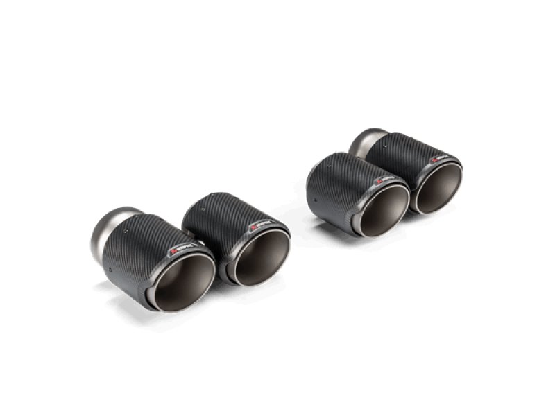 Akrapovic - Akrapovic 2021+ BMW G87 M2, G80 M3 &amp; G82 M4 Classic Carbon Design Tail Pipe Set - Demon Performance