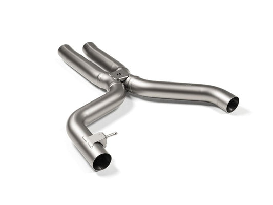 Akrapovic - Akrapovic 2021+ BMW G87 M2, G80 M3 &amp; G82 M4 Evolution Short Link pipe w/o Resonator (Titanium) - Demon Performance