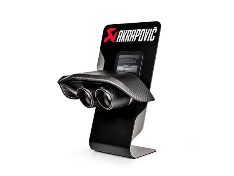 Akrapovic - Akrapovic Counter Display with Sample Tail Pipe Set and Carbon Diffuser (High Gloss) - Demon Performance