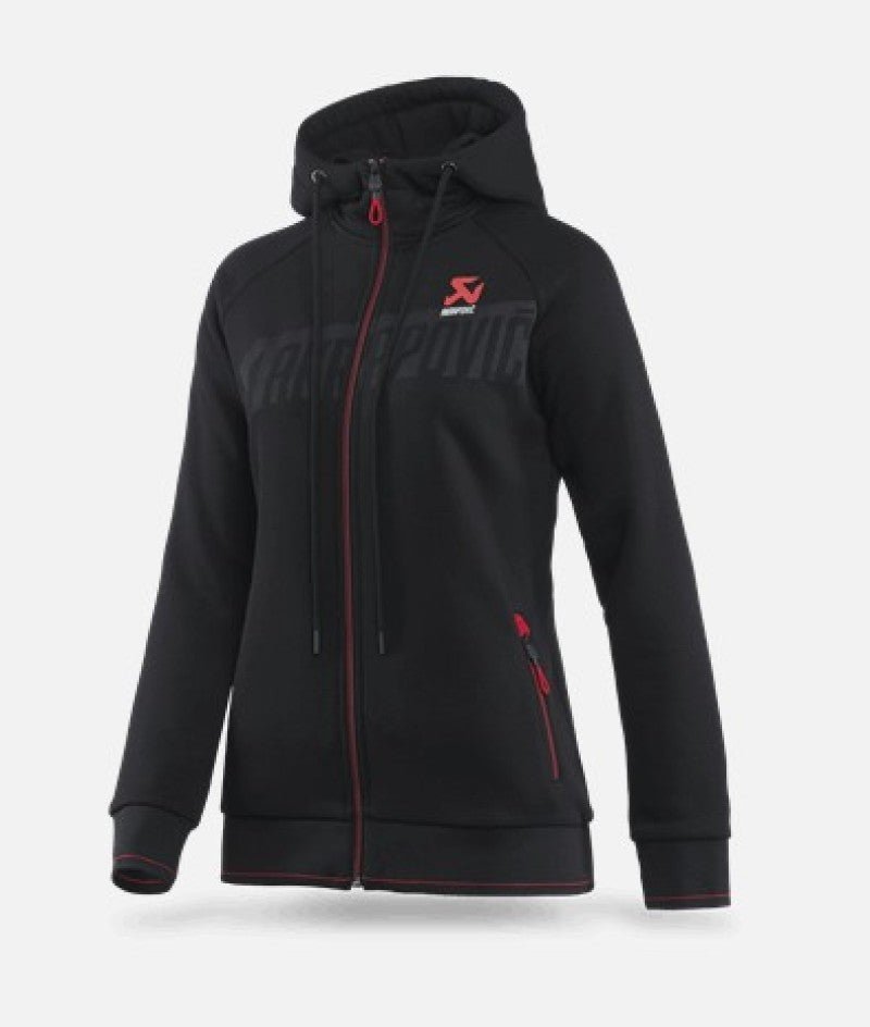 Akrapovic - Akrapovic Womens Corpo Zip Hoodie Black - Large - Demon Performance