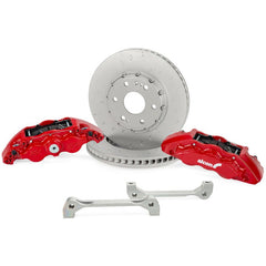 Alcon - Alcon 2021+ RAM TRX 376x42mm Rotors 6-Piston Red Calipers Front Brake Upgrade Kit - Demon Performance