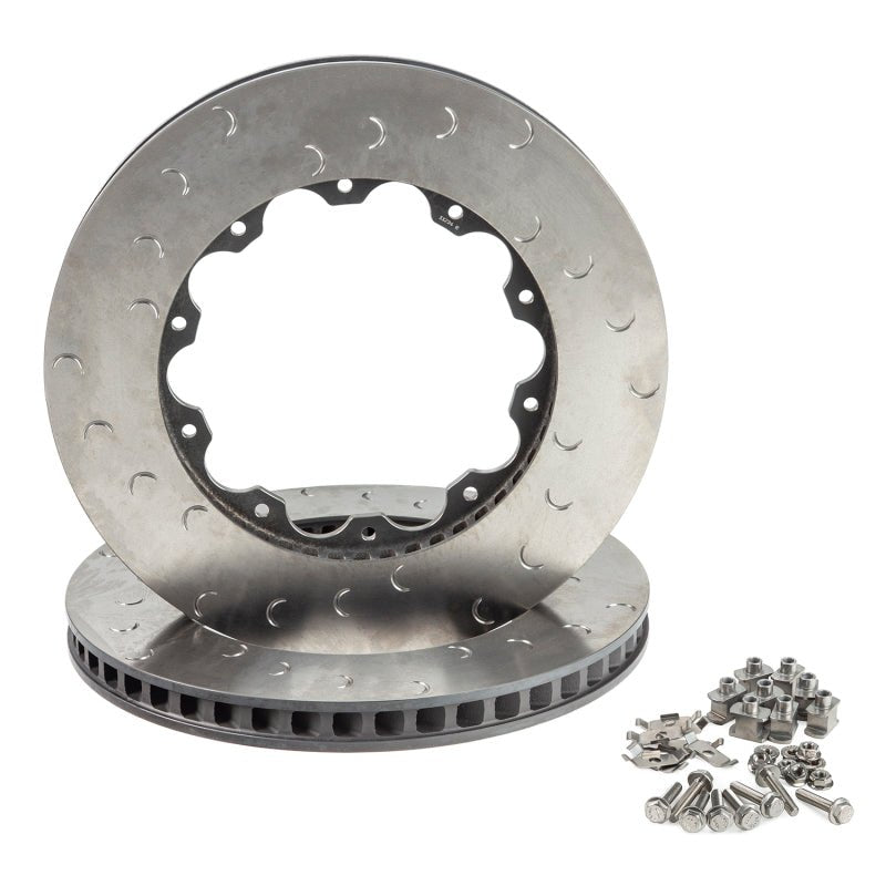 Alcon - Alcon Nissan R35 GT-R Gen 2 Front Left 390X32.8mm Rotor Ring Kit - Demon Performance