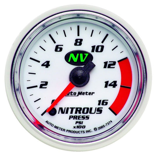 AutoMeter - Autometer 2-1/16in 0-1600 PSI Full Sweep Digital Stepper Motor Nitrous Pressure Gauge - Demon Performance