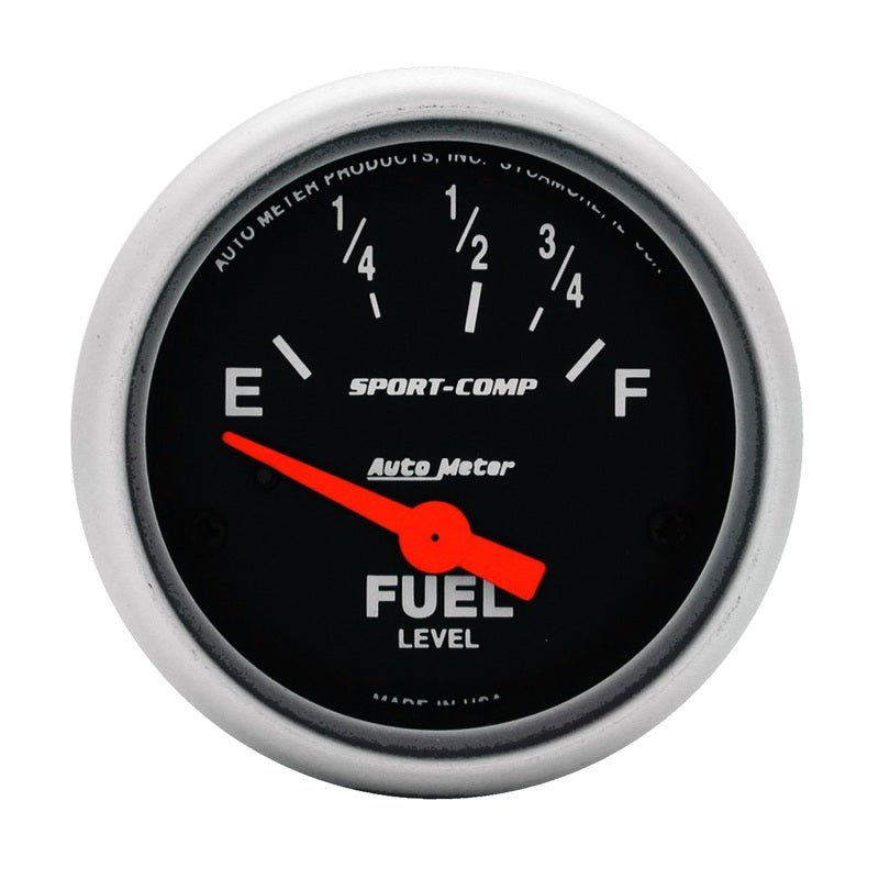 AutoMeter - Autometer 2-1/16in 73 OHMS Empty / 10 OHMS Full Electric Sport-Comp Gauge - Demon Performance