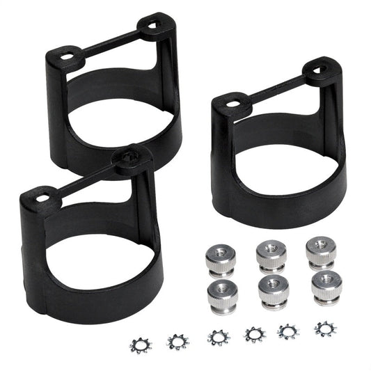 AutoMeter - Autometer 2-1/16in Black Composite Gauge Bracket Kit (3pcs.) - Demon Performance