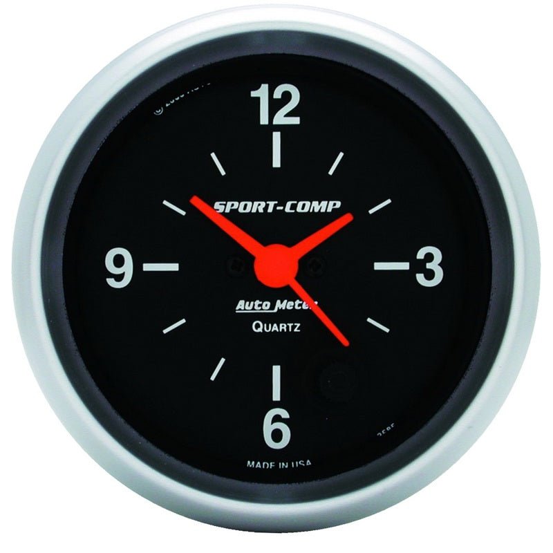 AutoMeter - Autometer 2-5/8in 12 Hour Analog Clock Gauge - Demon Performance