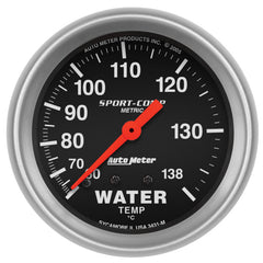 AutoMeter - Autometer 2-5/8in 60-140 Degree C Mechanical Water Temperature Sport-Comp Gauge - Demon Performance