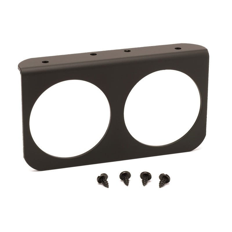 AutoMeter - Autometer 2-5/8in Black Aluminium Dual Gauge Mounting Panel - Demon Performance