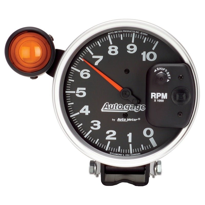 AutoMeter - Autometer 5 inch 10,000 RPM Monster Shift Lite Pedestal Tachometer - Demon Performance