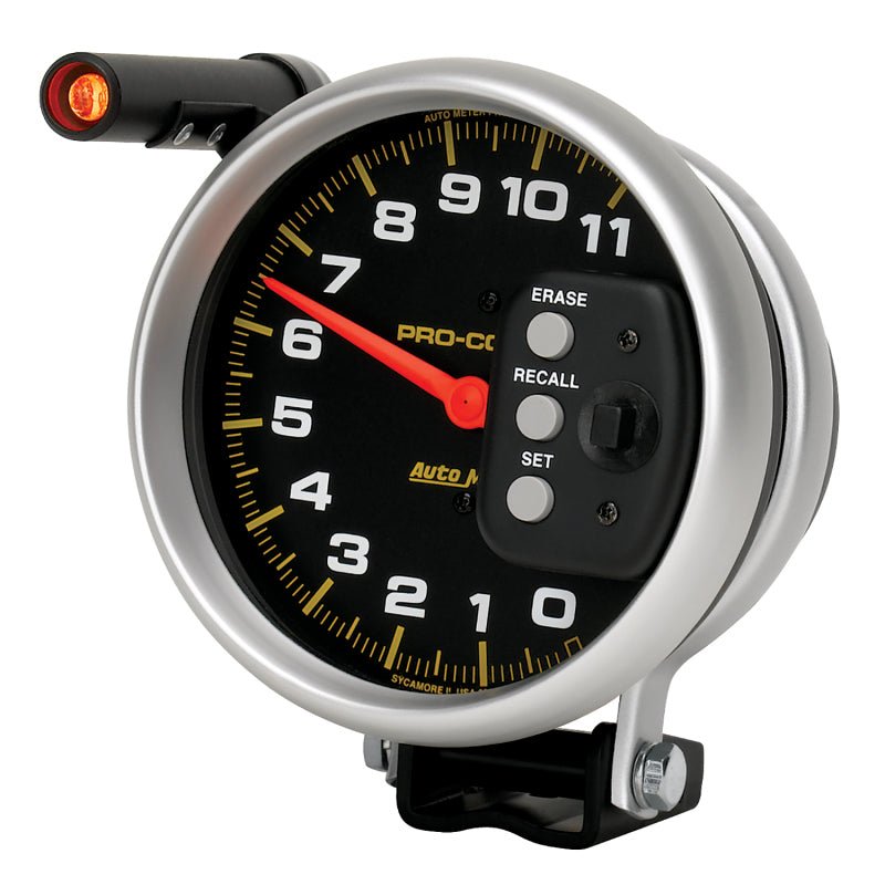 AutoMeter - Autometer 5 inch 11000 RPM Single Range w/ Pro-Comp 2 & Memory Tachometer - Demon Performance