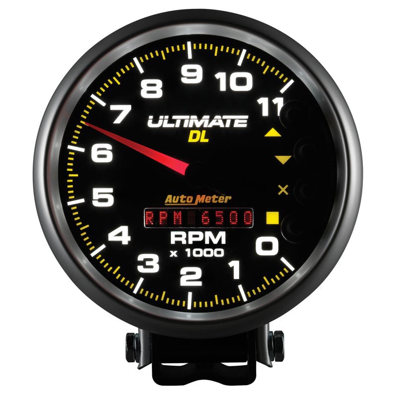 AutoMeter - Autometer 5 inch Ultimate DL Playback Tachometer 11000 RPM - Black - Demon Performance