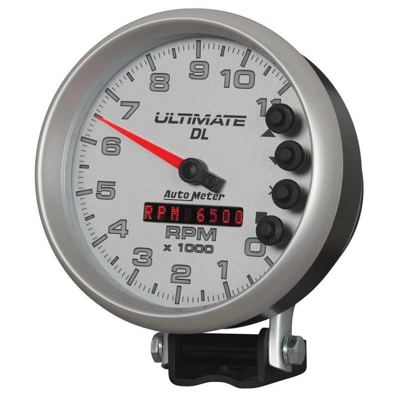 AutoMeter - Autometer 5 inch Ultimate DL Playback Tachometer 11000 RPM - Silver - Demon Performance