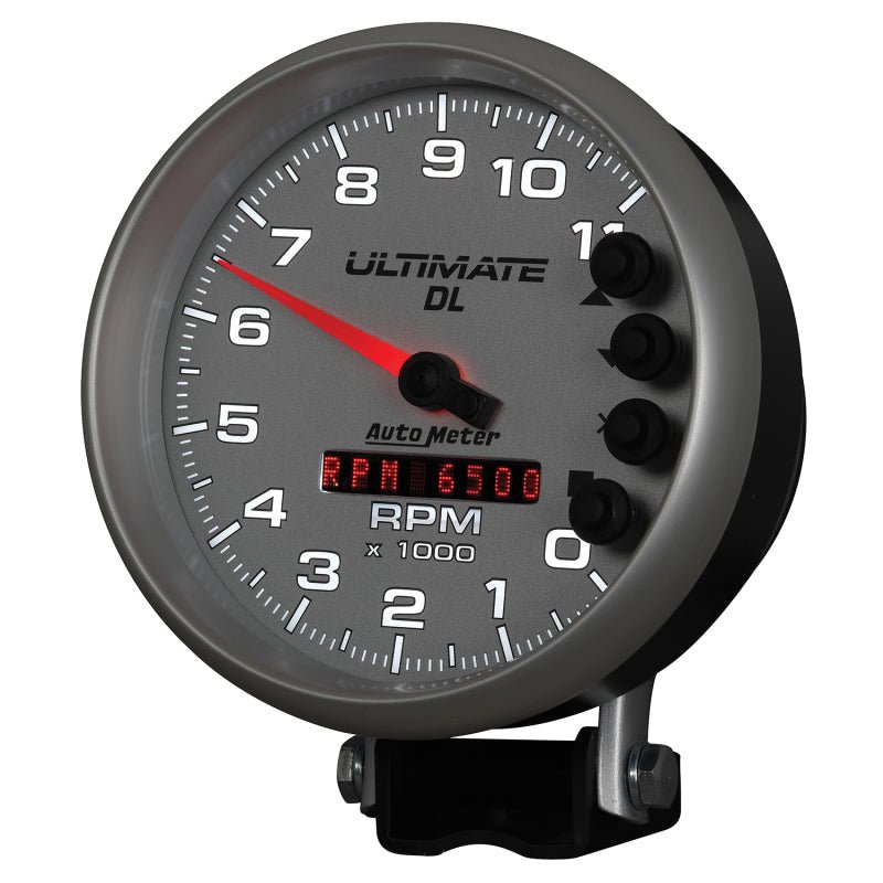 AutoMeter - Autometer 5 inch Ultimate DL Playback Tachometer 11000 RPM - Silver - Demon Performance