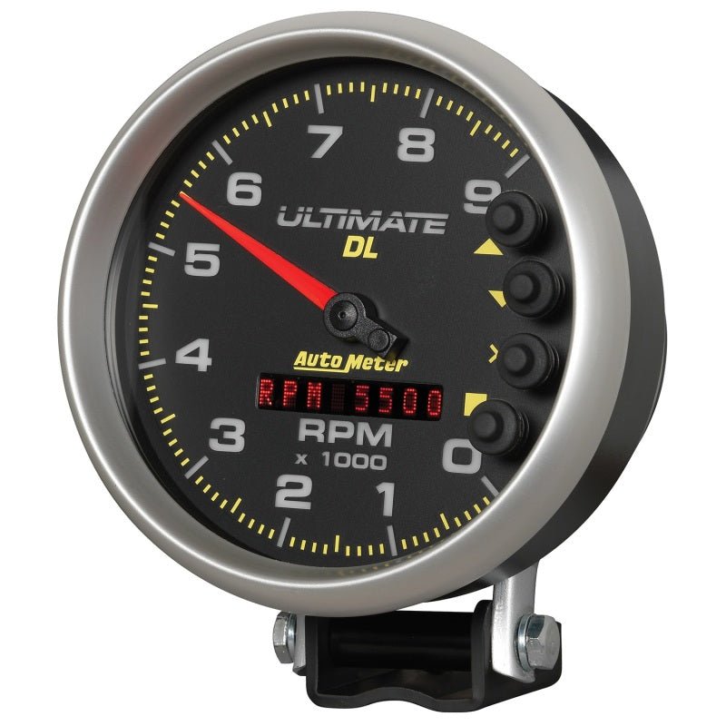 AutoMeter - Autometer 5 inch Ultimate DL Playback Tachometer 9000 RPM - Black - Demon Performance