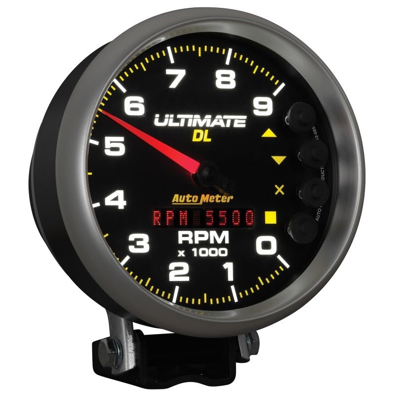 AutoMeter - Autometer 5 inch Ultimate DL Playback Tachometer 9000 RPM - Black - Demon Performance