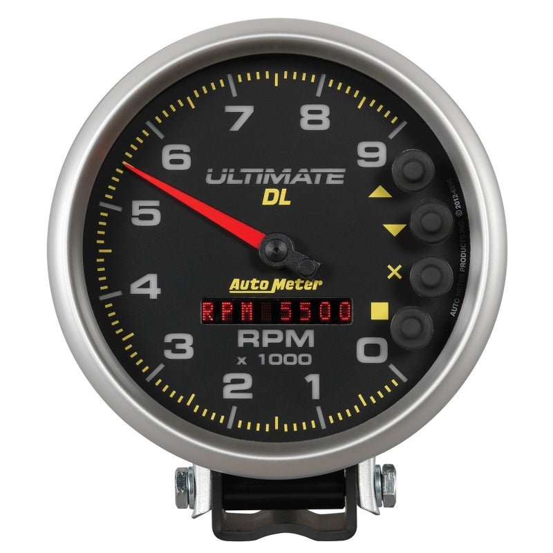 AutoMeter - Autometer 5 inch Ultimate DL Playback Tachometer 9000 RPM - Black - Demon Performance