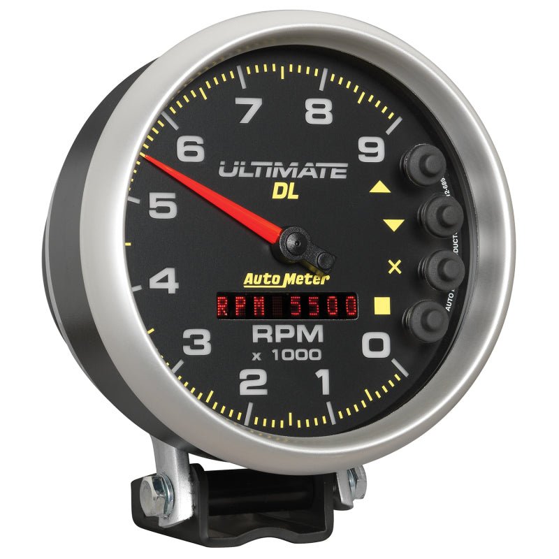 AutoMeter - Autometer 5 inch Ultimate DL Playback Tachometer 9000 RPM - Black - Demon Performance