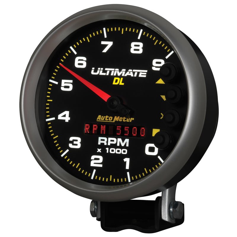 AutoMeter - Autometer 5 inch Ultimate DL Playback Tachometer 9000 RPM - Black - Demon Performance