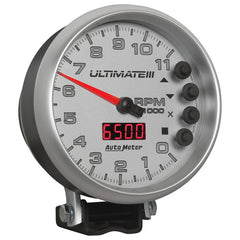 AutoMeter - Autometer 5 inch Ultimate III Playback Tachometer 11000 RPM - Silver - Demon Performance