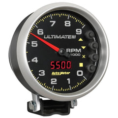 AutoMeter - Autometer 5 inch Ultimate III Playback Tachometer 9000 RPM - Black - Demon Performance